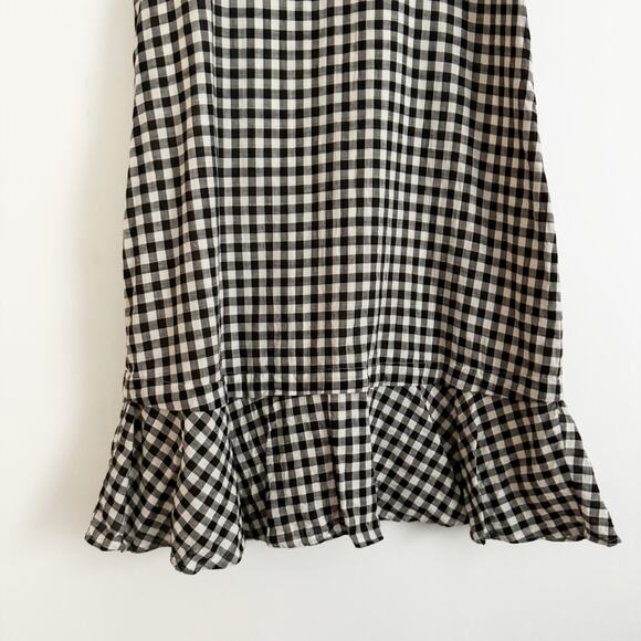 MADEWELL Gingham Flutter Sleeve Mini Dress 0 - Picture 4 of 8